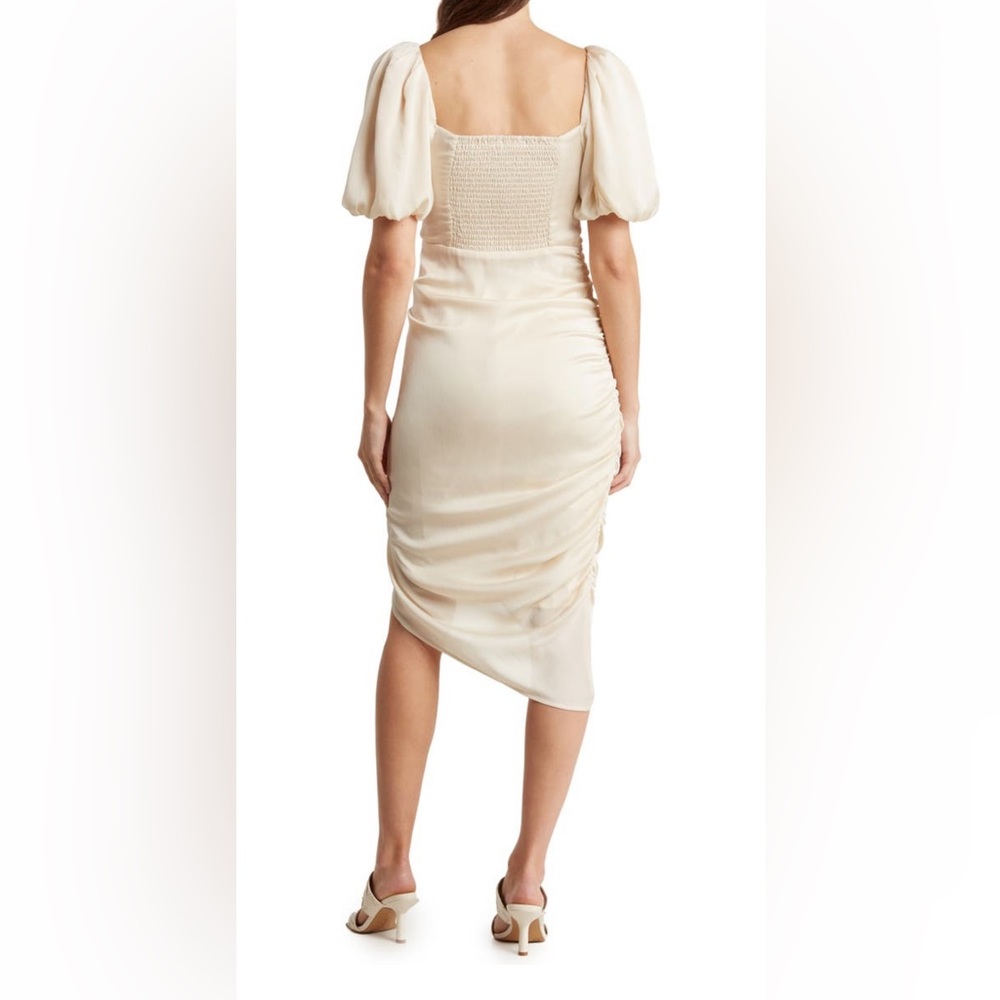 ASTR the Label Emma Ruched Ruffle Midi Dress - Picture 3 of 3